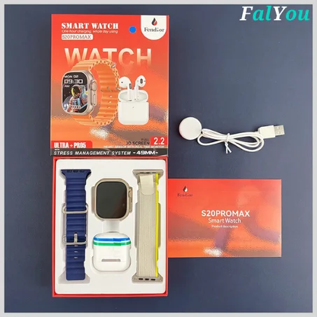 عرض حصري ، الساعة الذكية إلترا 8 + سماعات بلوتوث برو 5