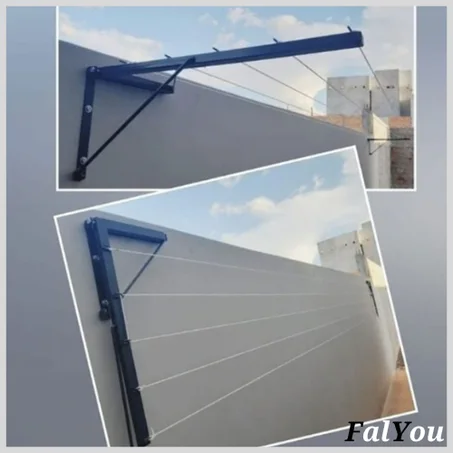 نشار الملابس القابل للطي من الحديد الصلب