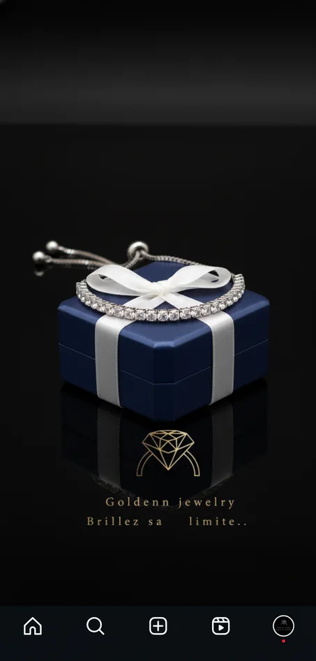 سوار بأحجار كبيرة من الماس ZIRCON  مع علبة فاخرة