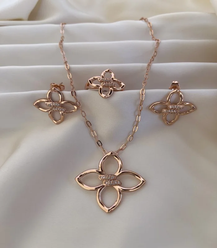 Parure Fleur 3 pieces