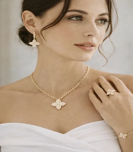 Parure Fleur 4pieces