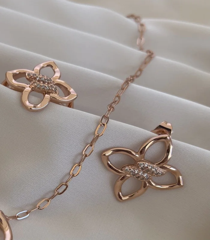 Parure Fleur 3 pieces