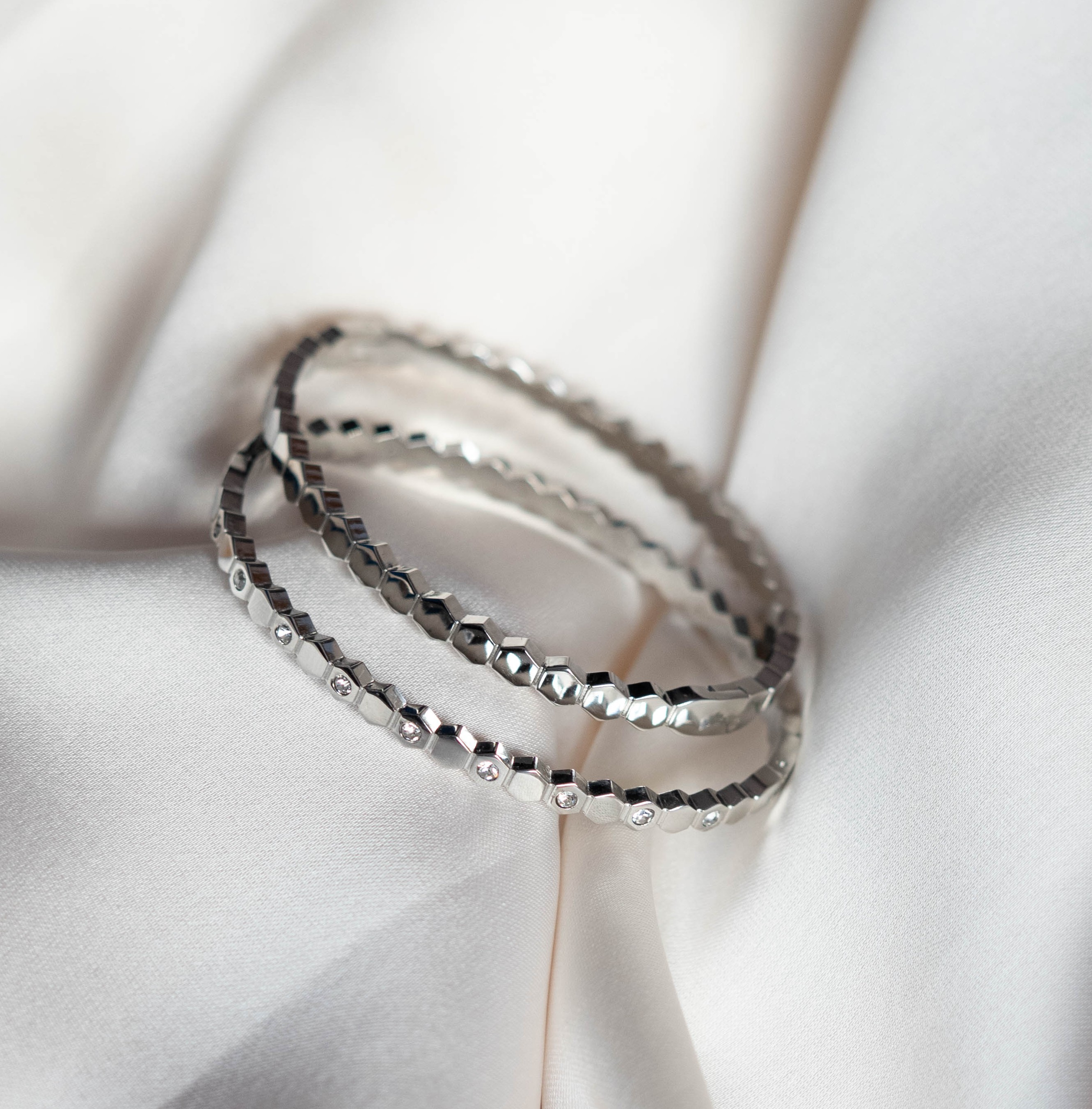 Honeycomb bracelet Argent