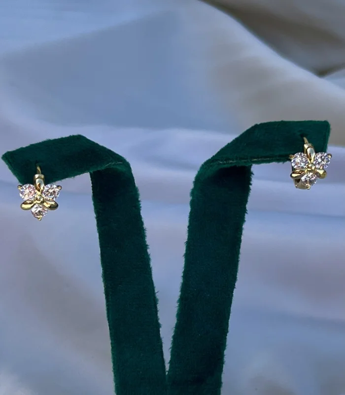 Boucle D'oreilles avec zircon