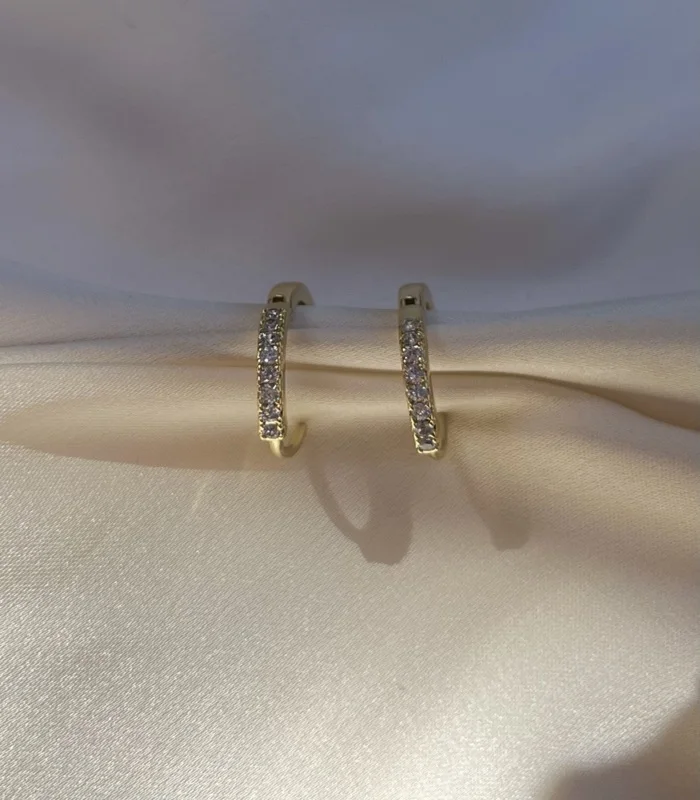 Boucles d'oreilles avec zircon
