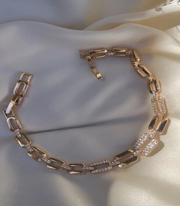 Bracelet+Bague Rose gold