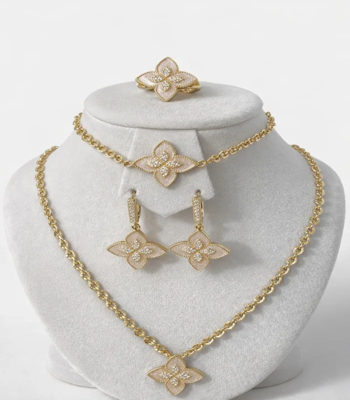 Parure Fleur 4pieces