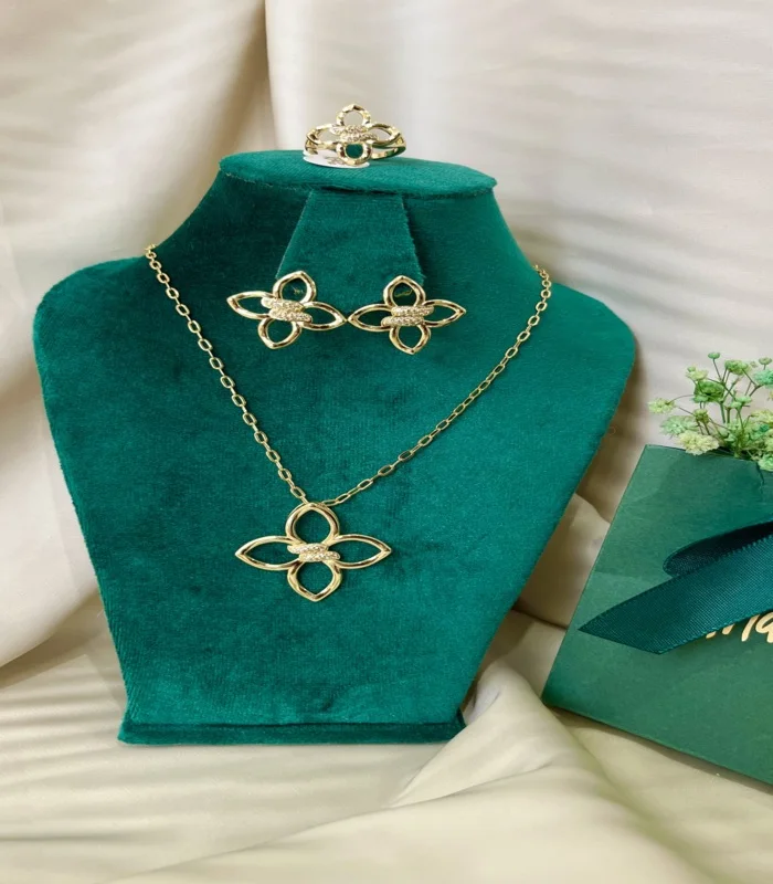 Parure Fleur 3 pieces