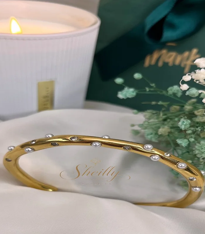 Bracelet inspiration diamant & perles