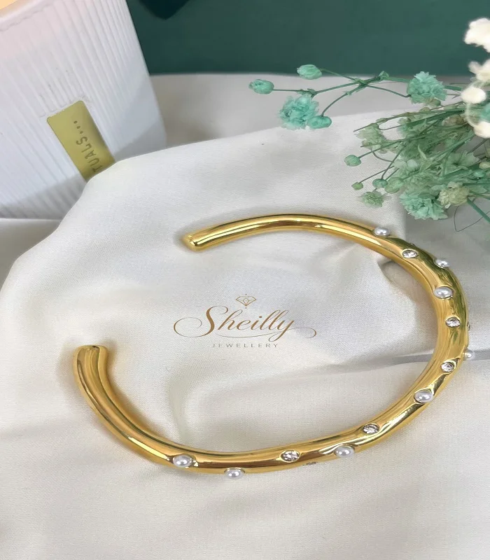 Bracelet inspiration diamant & perles