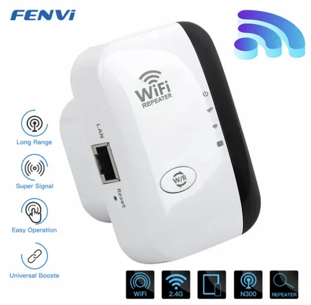 Répéteur WiFi sans fil, 300Mbps, extension à distance, amplificateur WiFi, stérilisation, booster 11N, amélioration de la diffusion en Europe