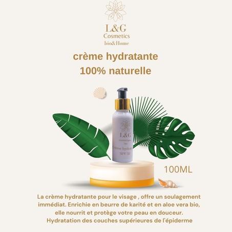crème hydratante  100% naturelle