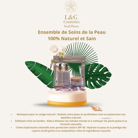 Ensemble de Soins de la Peau 100% Naturel et Sain