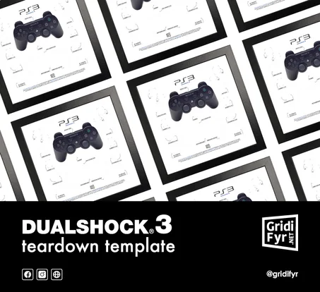 ps3 controller dualschok 3 Teardown Template Gridifyr