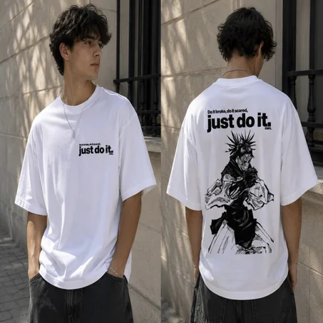 JUST DO IT – Oversized Anime T-Shirt