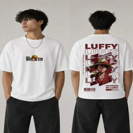 🏴‍☠️ LUFFY “MOST WANTED” OVERSIZED T-SHIRT
