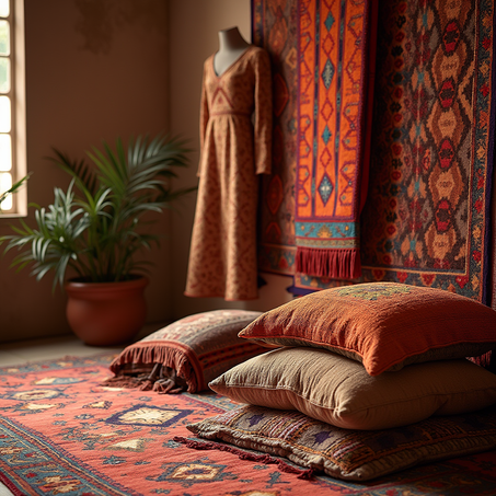 الأقمشة والزرابي