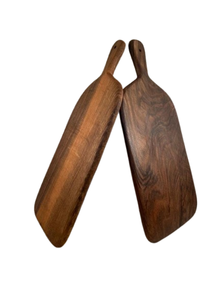 لوح تقديم فاخر من خشب الجوز الطبيعي – لمسة تقليدية أنيقة