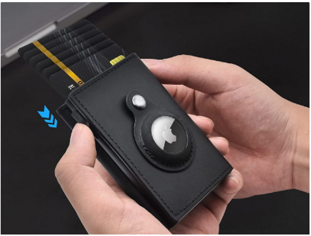 محفظة الجيب الجلدية بنظام حماية RFID