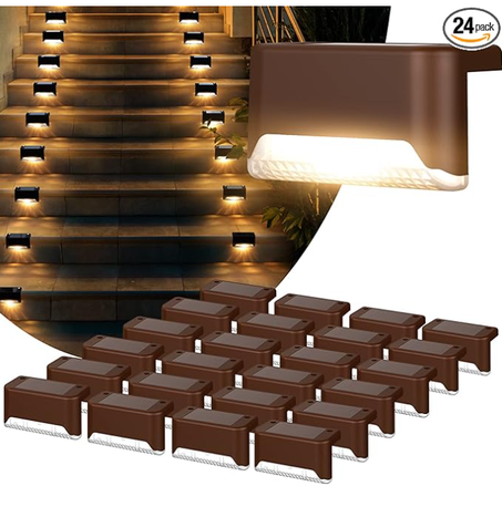 مصابيح CaiFang الشمسية للسطح الخارجي، 16 قطعة من مصابيح LED الشمسية المقاومة للماء