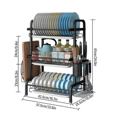 XPAM حامل تجفيف الصحون