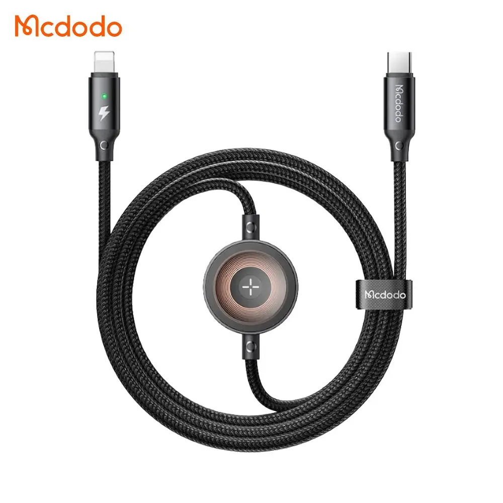 Câble de Charge Montre Connectée Mcdodo CA-2580 USB-C vers USB-C 60W + Pad de Charge 2.5W