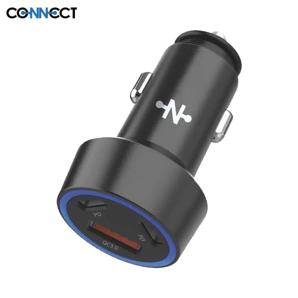Chargeur Allume-Cigare CONNECT MC-CV58W01 58W (2x USB-C + USB)