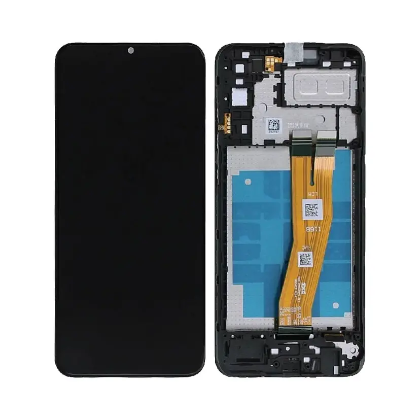 Ecran Tactile OEM avec Châssis Samsung Galaxy A04e A042 Noir réf: 3000000239513