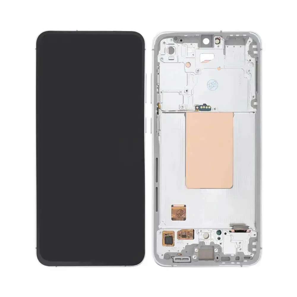 Ecran Tactile Original Assembled avec Châssis Compatible Samsung Galaxy S24 FE S721B GH82-35848B Argent