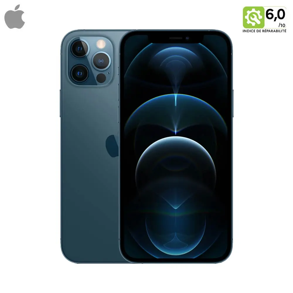 Smartphone Occasion Apple iPhone 12 Pro 128Go Grade AB Bleu Pacifique