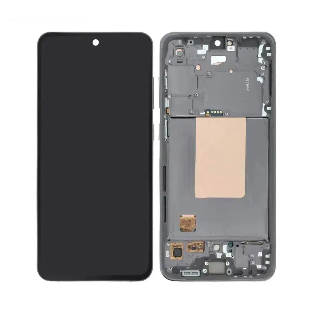 Ecran Tactile Original Assembled avec Châssis Compatible Samsung Galaxy S24 FE S721B GH82-35848A Noir