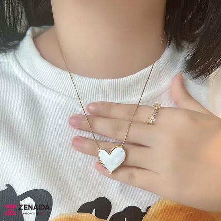 💎قلادة قلب ألحجري الأنيق💎