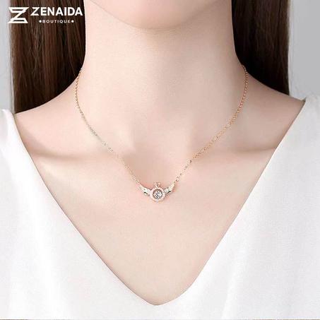 💎قلادة أجنحة الملاك الكريستالية💎