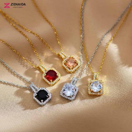 💎قلادة حجر كريستالي💎