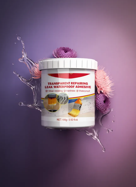 طلاء شفاف مقاوم للماء ومقاوم للتسرب لامع و غير مرئي