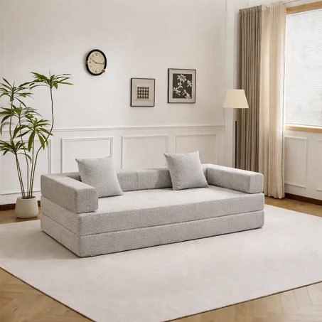 Sofa de Sol Pliable avec Coussins