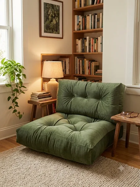 Fauteuil de Sol Capitonné