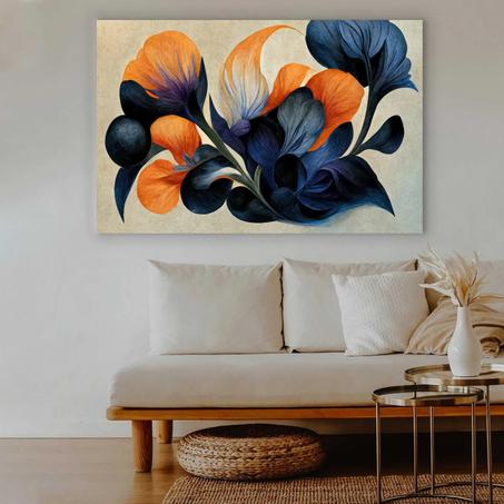 Tableau décoratif Mdoren fleurs abstract