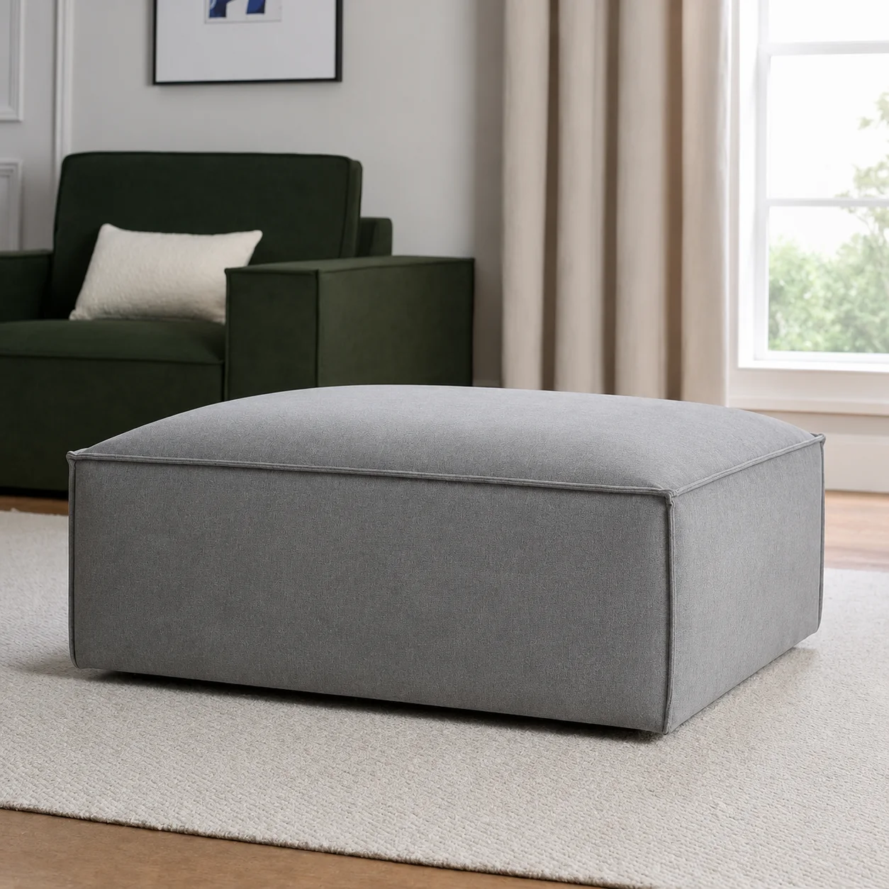 Pouf Rectangulaire Élégant