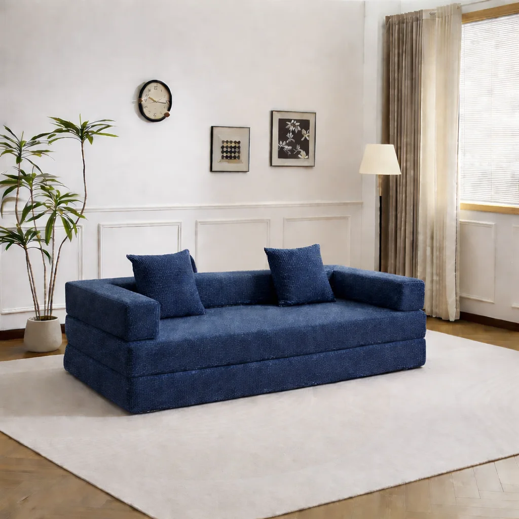 Sofa de Sol Pliable avec Coussins