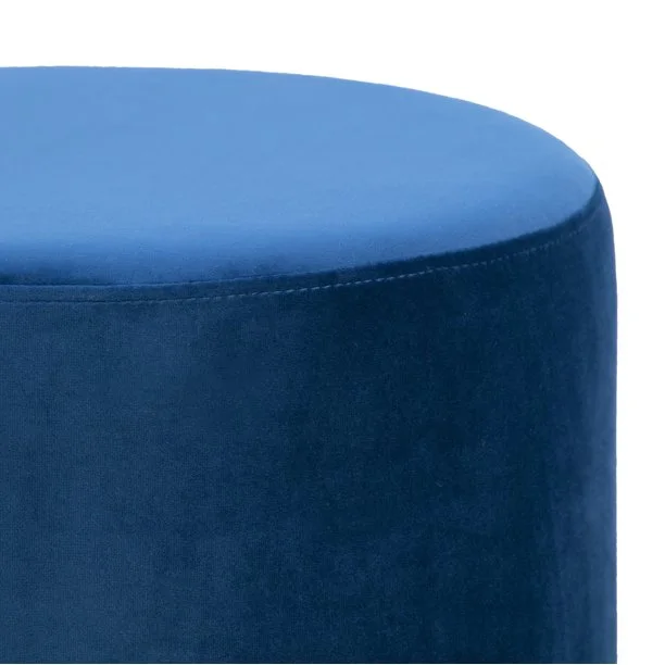 POUF RONDE  BLUE ROI 50 X 40 CM
