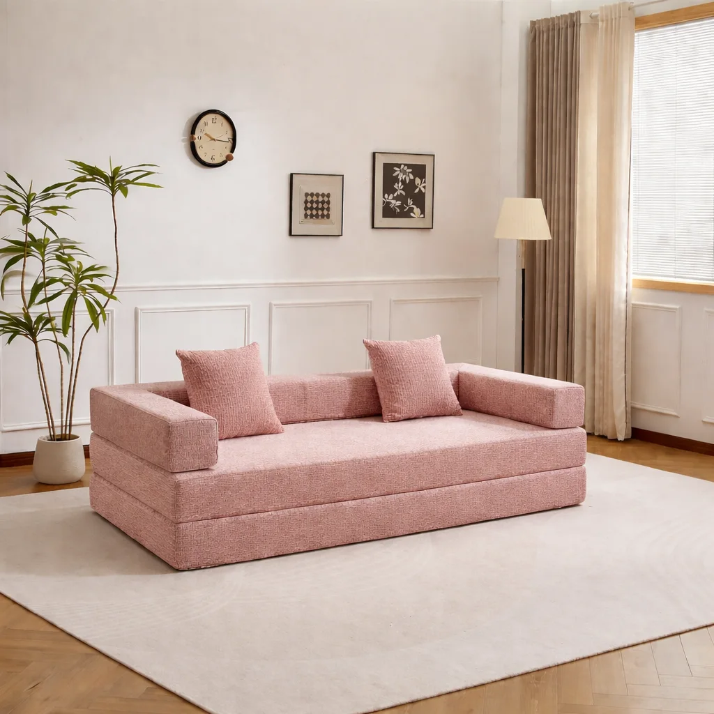 Sofa de Sol Pliable avec Coussins