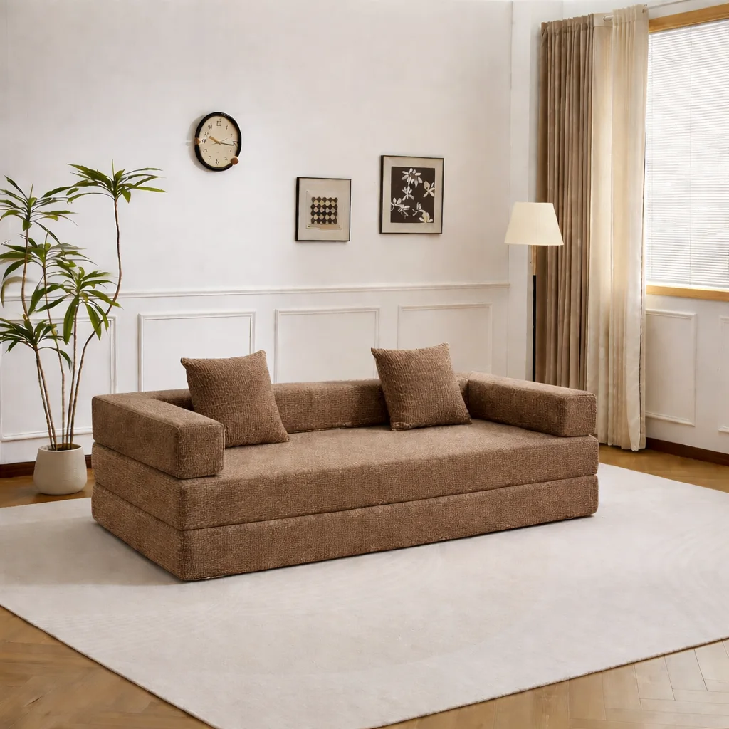 Sofa de Sol Pliable avec Coussins