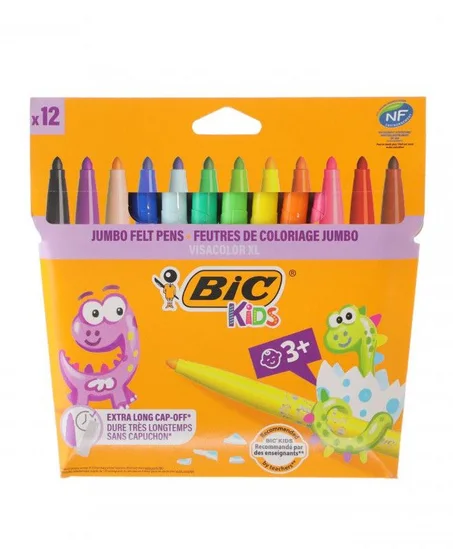 12 Gros Feutres BIC Kids Visacolor XL ECOlutions