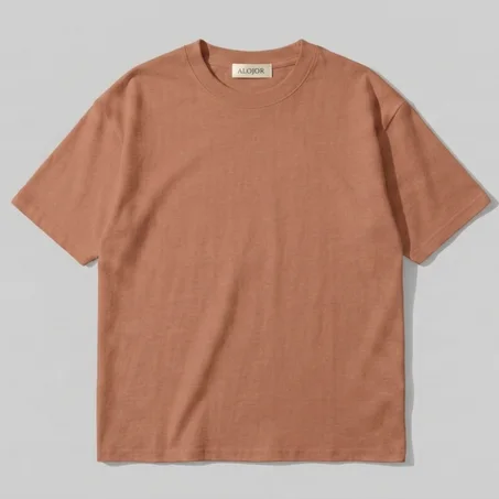ALOJOR Relaxed Fit Essential T-Shirt – Sahara Dust – Premium 100% (copy)