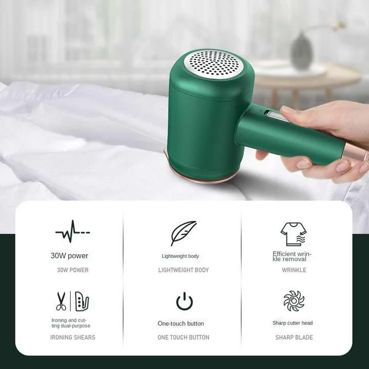 Mini machines 2 en 1 de Pressage de fer vêtements et Rasage rouleau à peluches à double usage