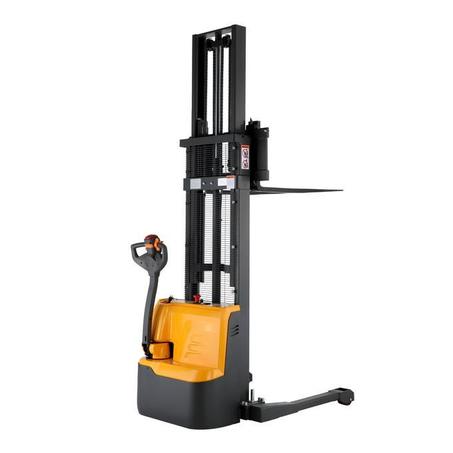 Powered Forklift Full Electric Walkie Stacker 3300lbs Cap. Straddle Legs. 118" lifting Local Pick-Up A-3023