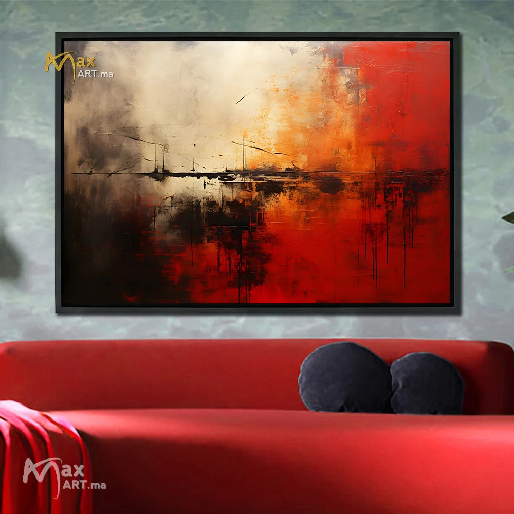 Texture moderne rouge et noire