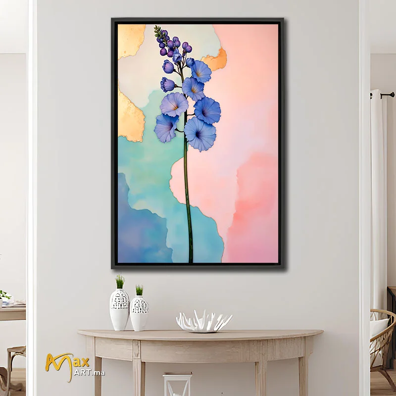 Tableau Peinture fleurs pensee