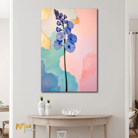 Tableau Peinture fleurs pensee